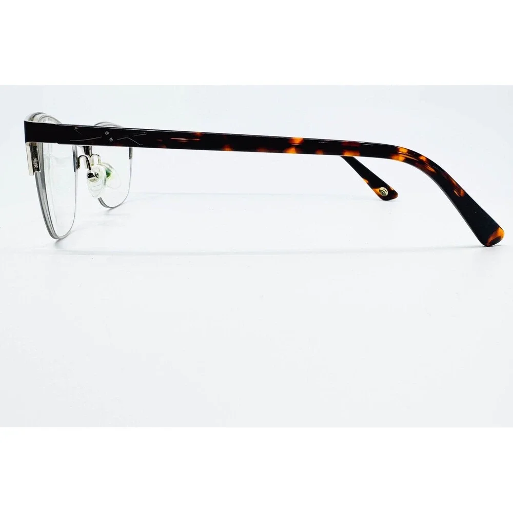 Sans Pareil Eyeglasses Womens Black Silver Tortoise Cat Eye 52-17-135